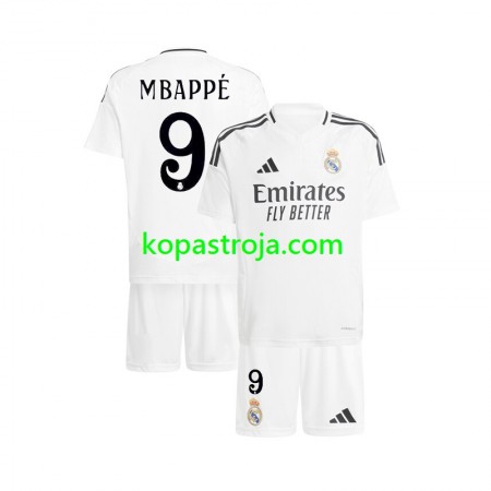 Billiga Fotbollströjor Real Madrid Kylian Mbappé 9 Barn Hemma tröja 2024/25 Kortärmad